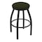 Holland Bar Stool Co 25" Swivel Counter Stool, Black Wrinkle, Canter Pine Seat X802 - alternate 1